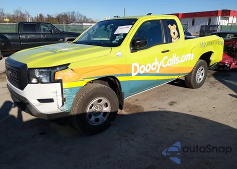 2022 Nissan Frontier King Cab S 4X2 z USA, uszkodzony, nr VIN 1N6ED1CL7NN657536